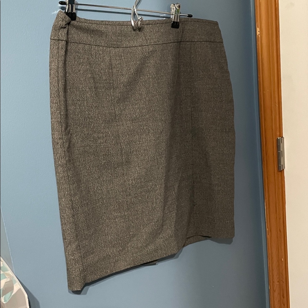 Gray Pencil Skirt